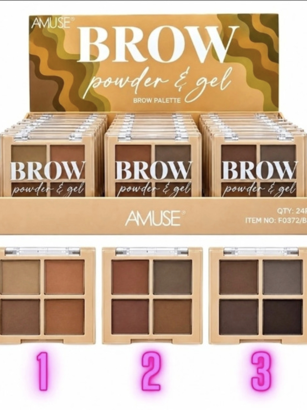 Amuse Brow Powder & Gel Palette Makeup